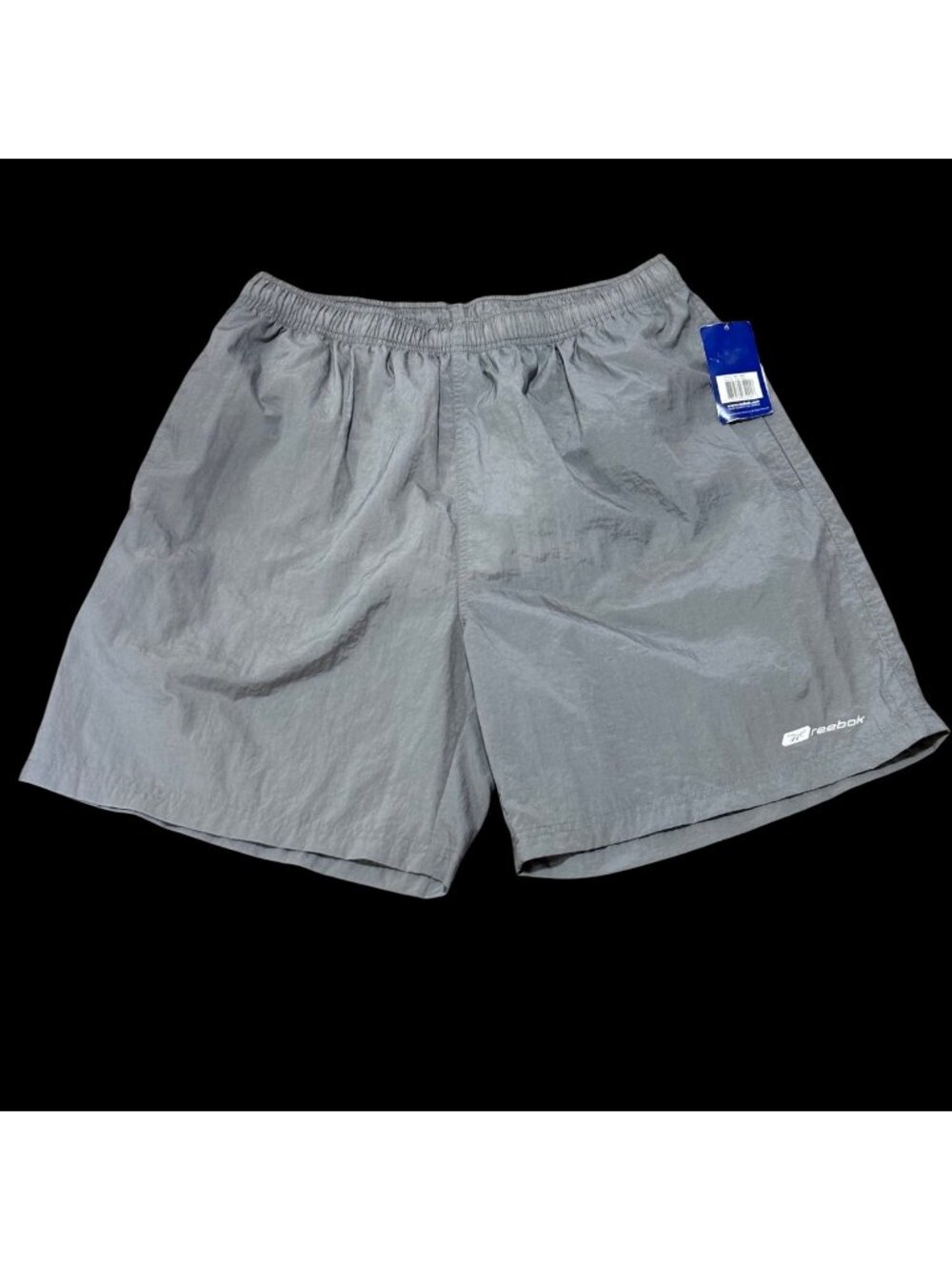 NEW Reebok Mens Carbon Gray Swim Shorts With Mesh Liner Size L